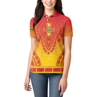 Personalized Zimbabwe African Dashiki Women Polo Shirt - Wonder Print Shop