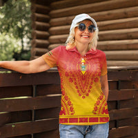 Personalized Zimbabwe African Dashiki Women Polo Shirt - Wonder Print Shop