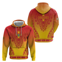 Personalized Zimbabwe African Dashiki Zip Hoodie - Wonder Print Shop