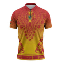 Personalized Zimbabwe African Dashiki Zipper Polo Shirt - Wonder Print Shop