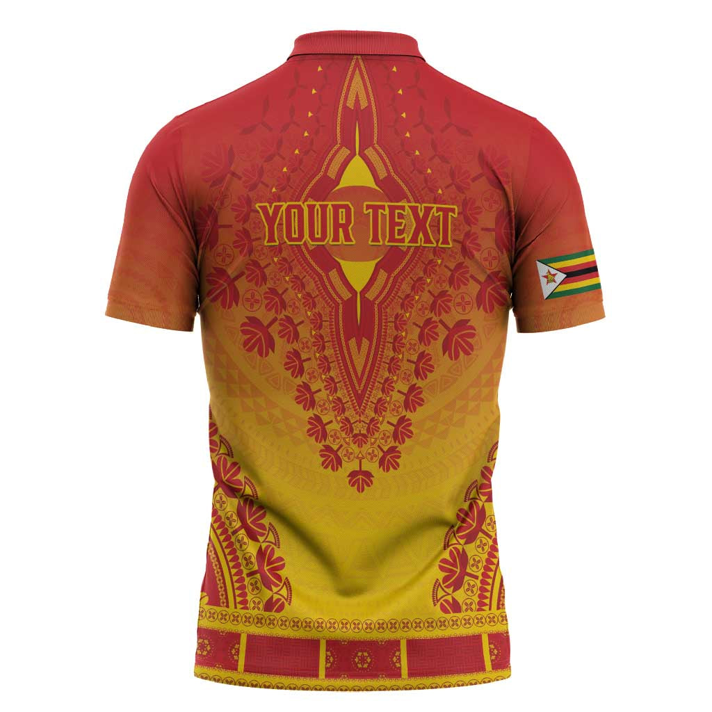 Personalized Zimbabwe African Dashiki Zipper Polo Shirt - Wonder Print Shop