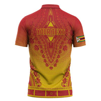 Personalized Zimbabwe African Dashiki Zipper Polo Shirt - Wonder Print Shop