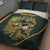 South Africa Rugby Personalised Quilt Bed Set Springboks Mascot With King Protea -  African Pattern - Wonder Print Shop