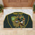 South Africa Rugby Personalised Rubber Doormat Springboks Mascot With King Protea -  African Pattern - Wonder Print Shop