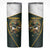 South Africa Rugby Personalised Skinny Tumbler Springboks Mascot With King Protea -  African Pattern - Wonder Print Shop