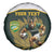 South Africa Rugby Personalised Spare Tire Cover Springboks Mascot With King Protea -  African Pattern - Wonder Print Shop
