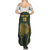 South Africa Rugby Personalised Summer Maxi Dress Springboks Mascot With King Protea -  African Pattern - Wonder Print Shop