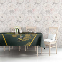 South Africa Rugby Personalised Tablecloth Springboks Mascot With King Protea -  African Pattern - Wonder Print Shop