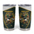 South Africa Rugby Personalised Tumbler Cup Springboks Mascot With King Protea -  African Pattern - Wonder Print Shop