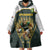 South Africa Rugby Personalised Wearable Blanket Hoodie Springboks Mascot With King Protea -  African Pattern - Wonder Print Shop