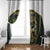 South Africa Rugby Personalised Window Curtain Springboks Mascot With King Protea -  African Pattern - Wonder Print Shop