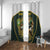 South Africa Rugby Personalised Window Curtain Springboks Mascot With King Protea -  African Pattern - Wonder Print Shop