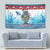 Personalised Cape Verde Christmas Tapestry Manatee Feliz Natal - Wonder Print Shop