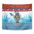 Personalised Cape Verde Christmas Tapestry Manatee Feliz Natal - Wonder Print Shop