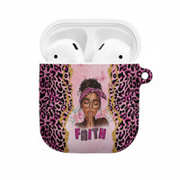 Black Her Story AirPods Case Faith Pink Leopard - Wonder Print Shop