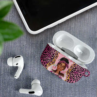 Black Her Story AirPods Case Faith Pink Leopard - Wonder Print Shop