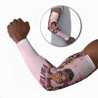 Black Her Story Arm Sleeves Faith Pink Leopard - Wonder Print Shop