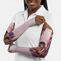 Black Her Story Arm Sleeves Faith Pink Leopard - Wonder Print Shop