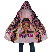 Black Her Story Cloak Faith Pink Leopard - Wonder Print Shop