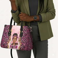 Black Her Story Leather Bag Faith Pink Leopard - Wonder Print Shop