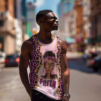 Black Her Story Men Tank Top Faith Pink Leopard - Wonder Print Shop