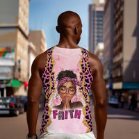 Black Her Story Men Tank Top Faith Pink Leopard - Wonder Print Shop