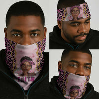 Black Her Story Neck Gaiter Faith Pink Leopard - Wonder Print Shop