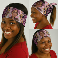 Black Her Story Neck Gaiter Faith Pink Leopard - Wonder Print Shop