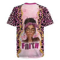 Black Her Story Rugby Jersey Faith Pink Leopard - Wonder Print Shop