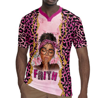 Black Her Story Rugby Jersey Faith Pink Leopard - Wonder Print Shop