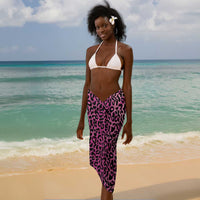 Black Her Story Sarong Faith Pink Leopard - Wonder Print Shop