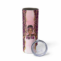 Black Her Story Skinny Tumbler Faith Pink Leopard - Wonder Print Shop