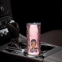 Black Her Story Skinny Tumbler Faith Pink Leopard - Wonder Print Shop