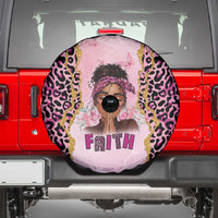 Black Her Story Spare Tire Cover Faith Pink Leopard - Wonder Print Shop