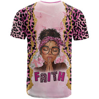 Black Her Story T shirt Faith Pink Leopard - Wonder Print Shop