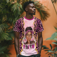 Black Her Story T shirt Faith Pink Leopard - Wonder Print Shop