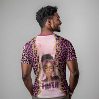 Black Her Story T shirt Faith Pink Leopard - Wonder Print Shop