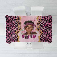 Black Her Story Tablecloth Faith Pink Leopard - Wonder Print Shop
