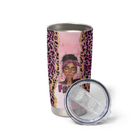 Black Her Story Tumbler Cup Faith Pink Leopard - Wonder Print Shop
