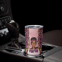 Black Her Story Tumbler Cup Faith Pink Leopard - Wonder Print Shop
