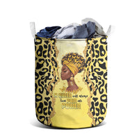 Black Her Story Laundry Basket A Queen Turns Pain Into Power - Wonder Print Shop