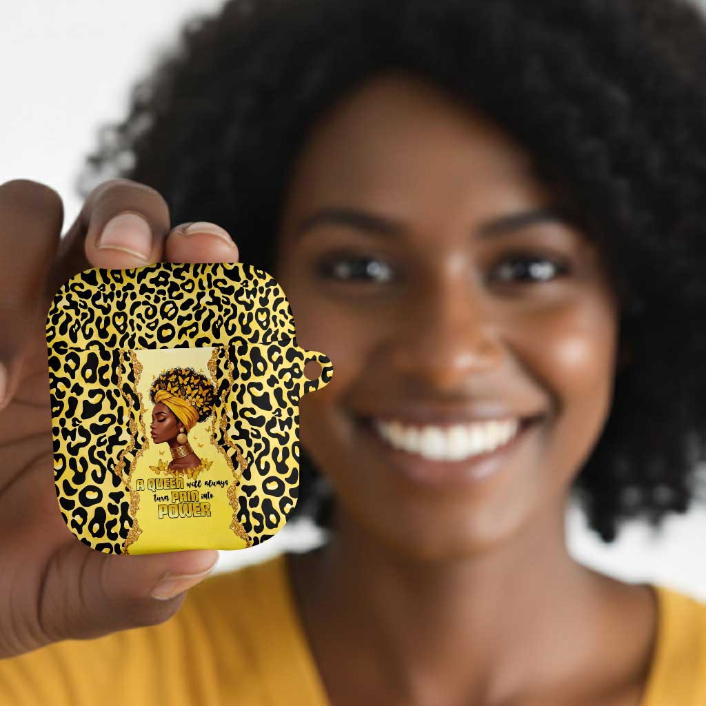 Black Her Story AirPods Case A Queen Turns Pain Into Power - Wonder Print Shop