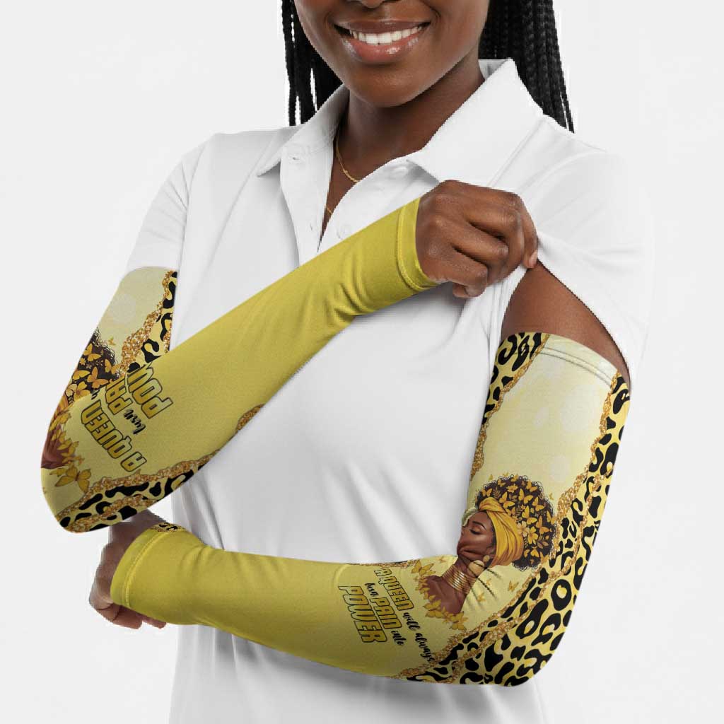 Black Her Story Arm Sleeves A Queen Turns Pain Into Power - Wonder Print Shop
