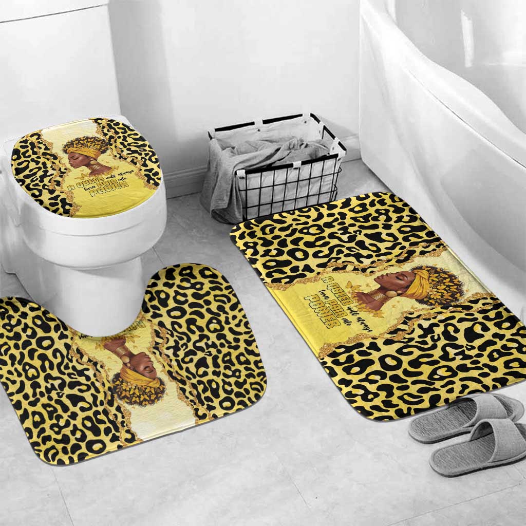 Black Her Story Bathroom Set A Queen Turns Pain Into Power - Wonder Print Shop