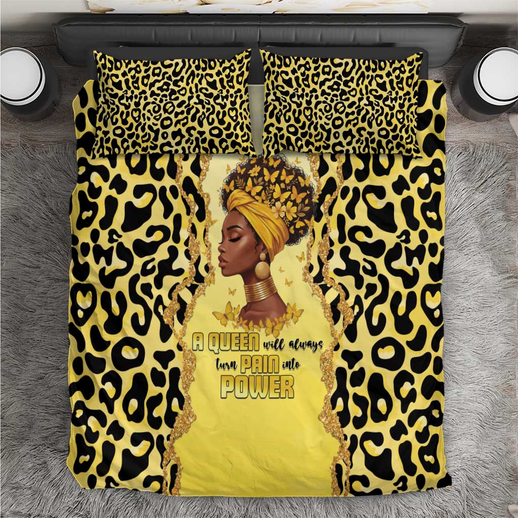 Black Her Story Bedding Set A Queen Turns Pain Into Power - Wonder Print Shop