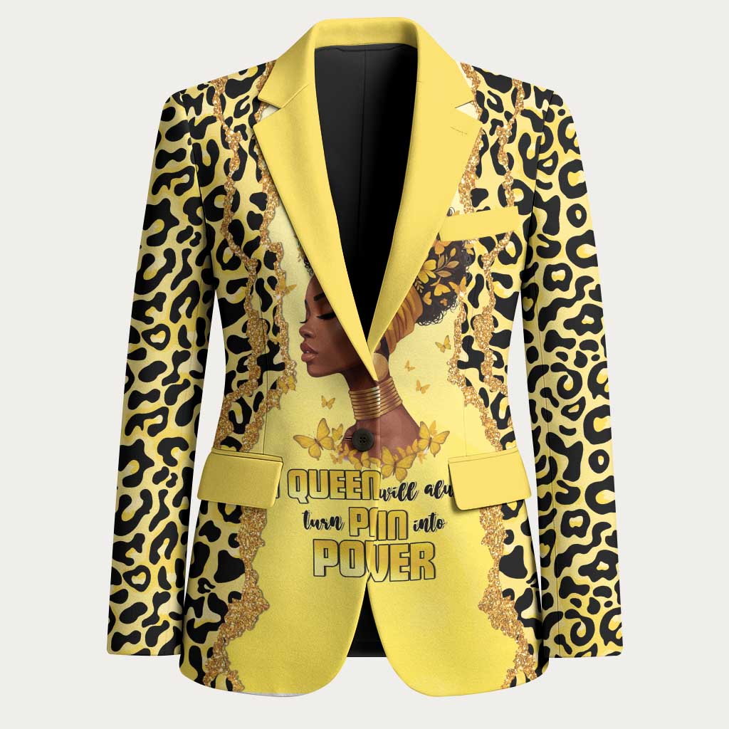 Black Her Story Blazer A Queen Turns Pain Into Power - Wonder Print Shop