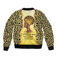Black Her Story Bomber Jacket A Queen Turns Pain Into Power - Wonder Print Shop