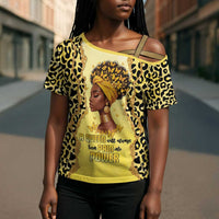 Black Her Story Cross Shoulder Shirt A Queen Turns Pain Into Power - Wonder Print Shop