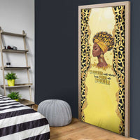 Black Her Story Door Cover A Queen Turns Pain Into Power - Wonder Print Shop