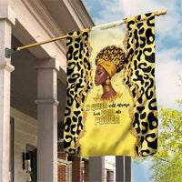 Black Her Story Garden Flag A Queen Turns Pain Into Power - Wonder Print Shop